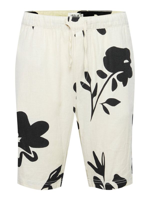 Solid Solid Шорти от плат 21107729 Екрю Regular Fit