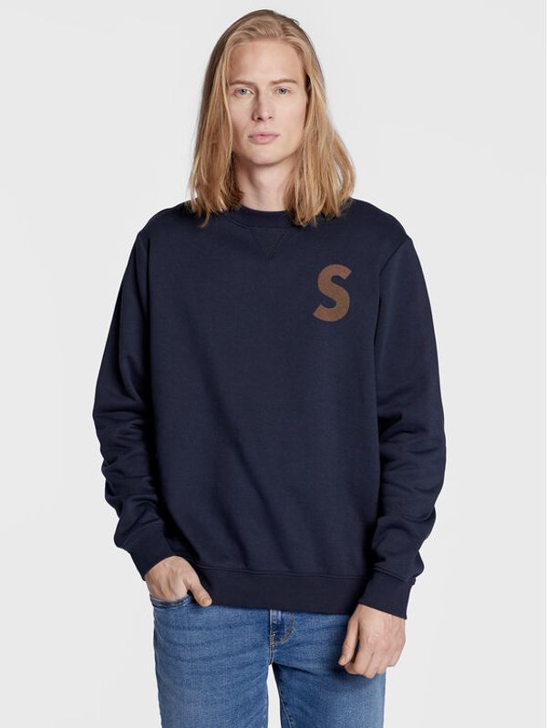 Solid Solid Суитшърт 21107095 Тъмносин Regular Fit