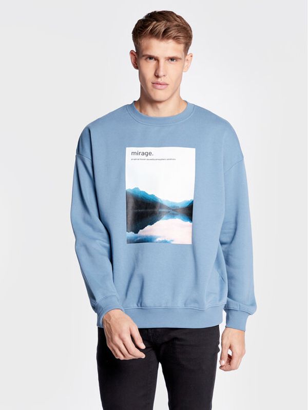 Solid Solid Суитшърт 21107166 Син Regular Fit