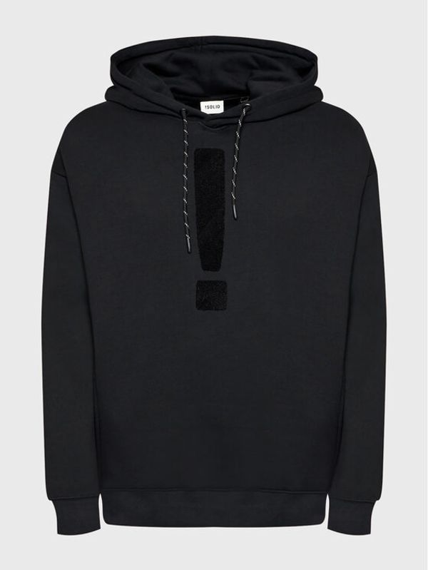 Solid Solid Суитшърт 21107167 Черен Regular Fit