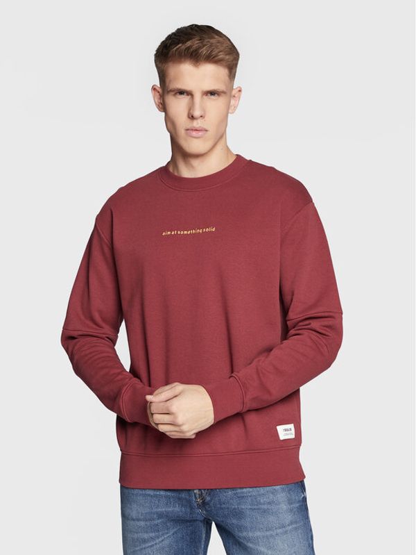 Solid Solid Суитшърт 21107296 Бордо Regular Fit