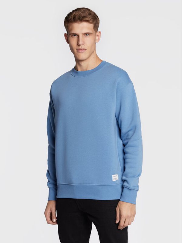 Solid Solid Суитшърт 21107419 Син Relaxed Fit