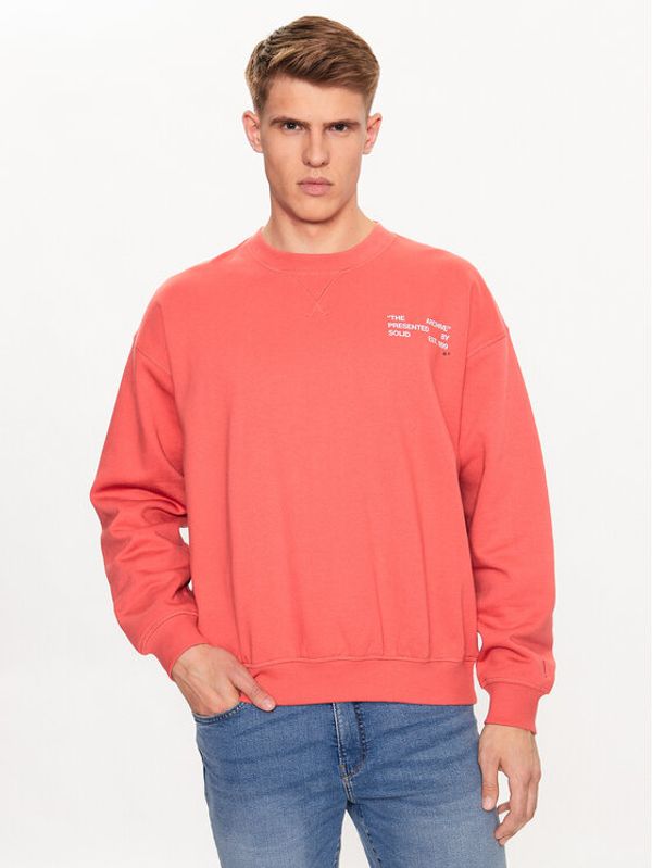 Solid Solid Суитшърт 21107642 Червен Regular Fit