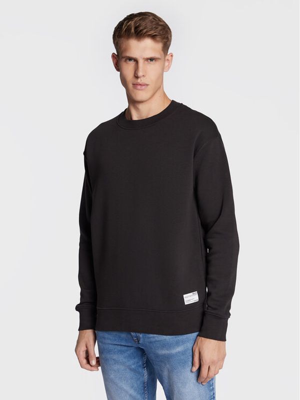 Solid Solid Суитшърт Lenz 21107419 Черен Regular Fit