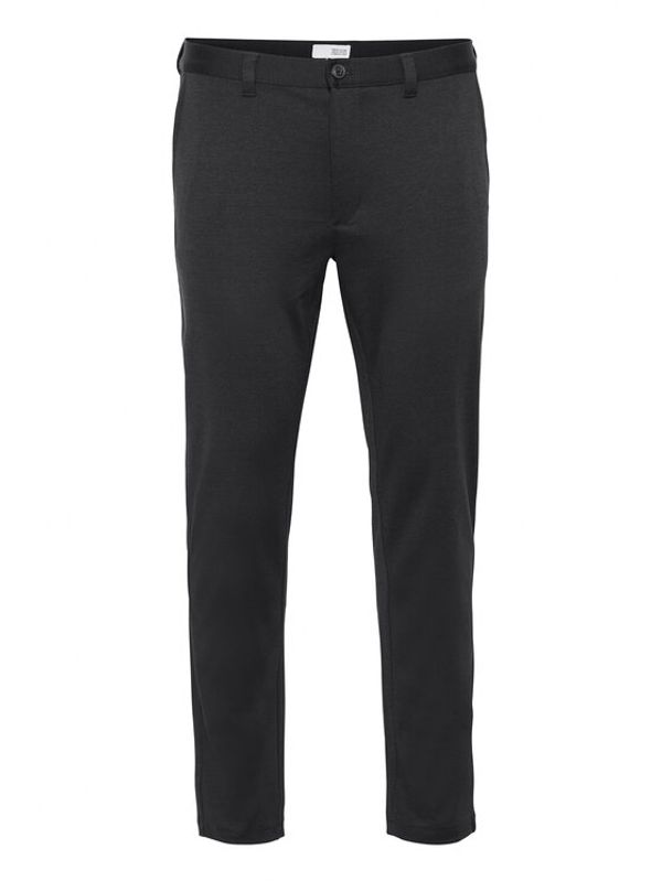 Solid Solid Текстилни панталони 21105110 Черен Regular Fit