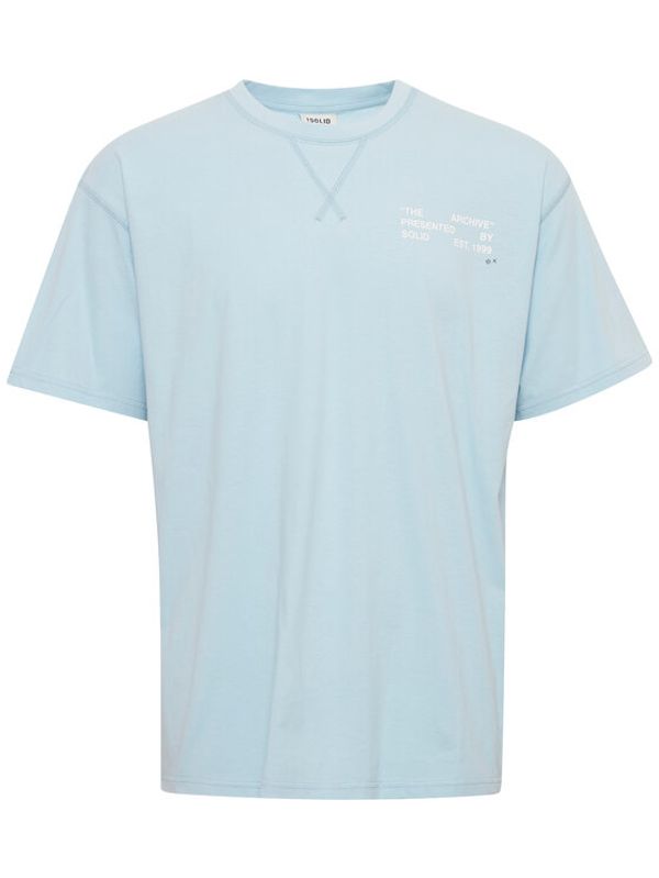 Solid Solid Тишърт 21107521 Син Regular Fit