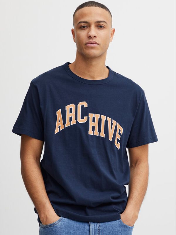 Solid Solid Тишърт 21107758 Тъмносин Regular Fit