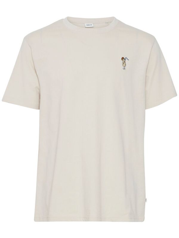 Solid Solid Тишърт 21107949 Екрю Regular Fit