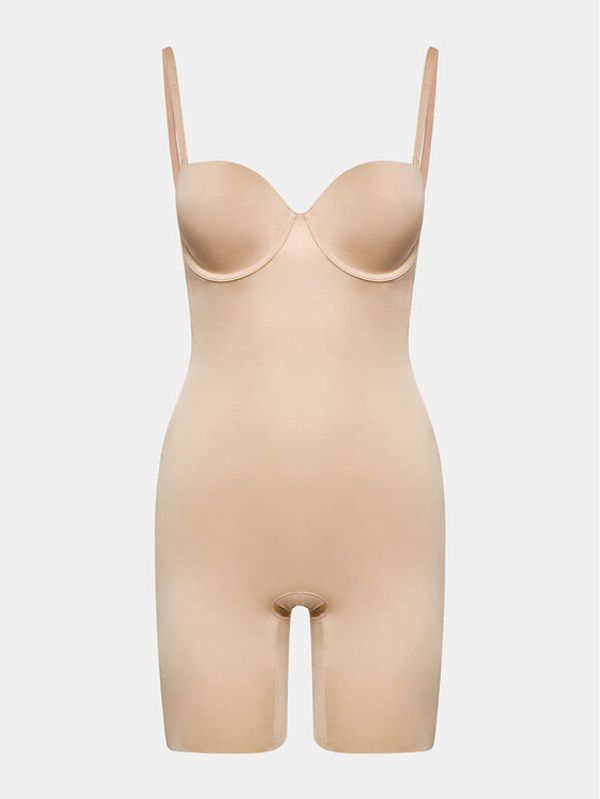 SPANX SPANX Оформящ гащеризон Suit Your Fancy Strapless Cupped 10156R Бежов