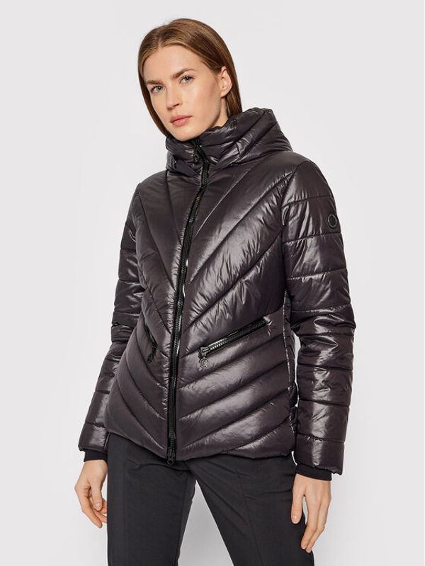 Sportalm Sportalm Пухено яке 9610050097 Черен Slim Fit