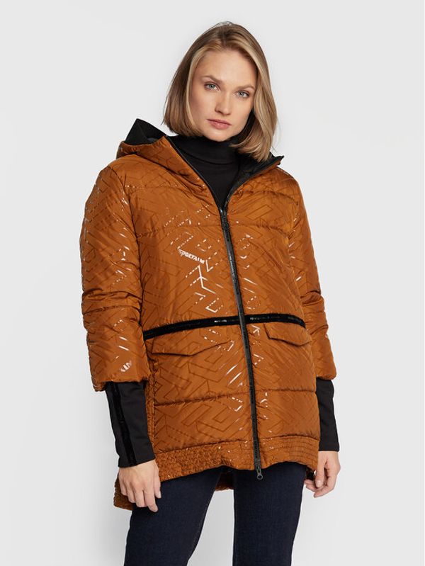 Sportalm Sportalm Пухено яке Think M.K. 9810012115 Кафяв Regular Fit