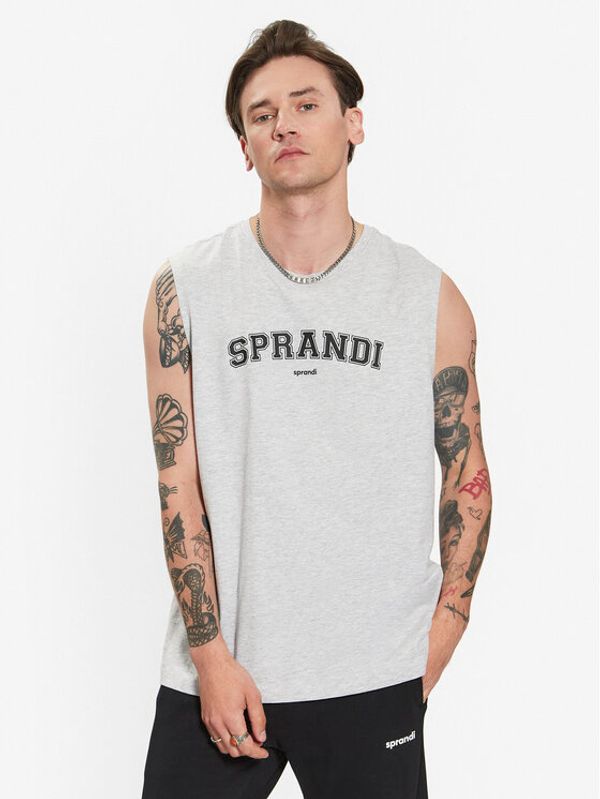 Sprandi Sprandi Мъжки топ SP3-TPM010 Сив Regular Fit