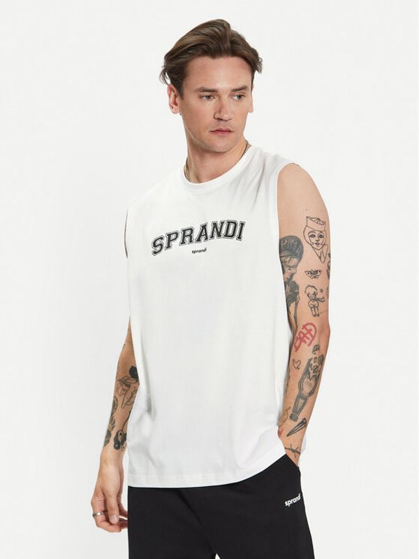 Sprandi Sprandi Мъжки топ SP3-TPM011 Бял Regular Fit