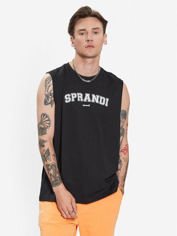 Sprandi Sprandi Мъжки топ SP3-TPM012 Черен Regular Fit