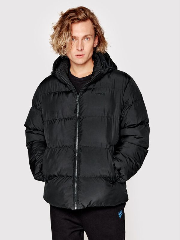 Sprandi Sprandi Пухено яке SP22-KUM501 Черен Regular Fit