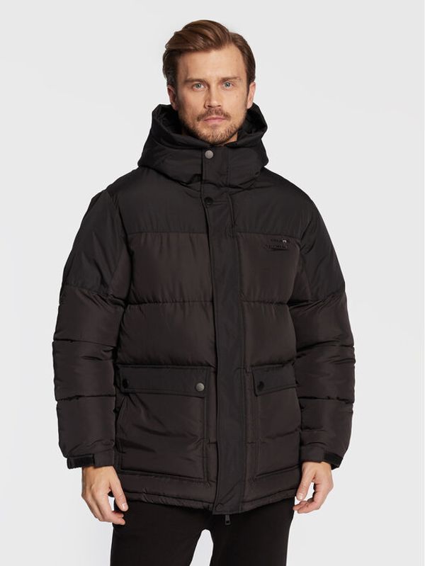 Sprandi Sprandi Пухено яке SP22-KUM511 Черен Regular Fit