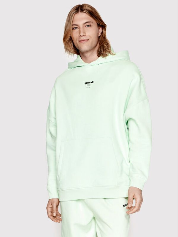 Sprandi Sprandi Суитшърт SP22-BJM001 Зелен Relaxed Fit