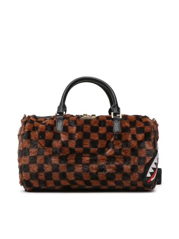SPRAYGROUND SPRAYGROUND Дамска чанта Fur Sharks In Paris Mini Duffle 910D4931NSZ Кафяв
