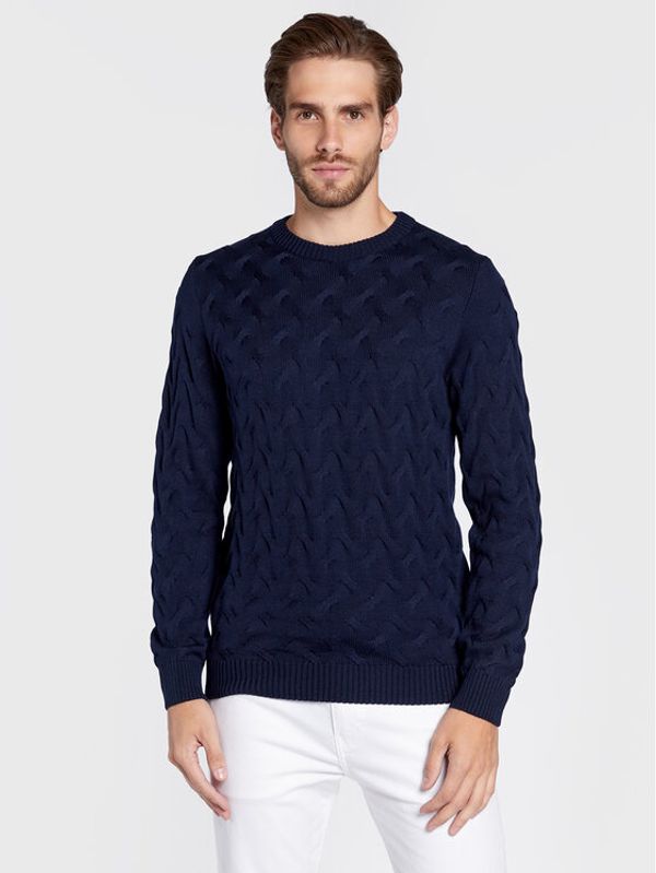 Stenströms Stenströms Пуловер 420151 1885 Тъмносин Regular Fit