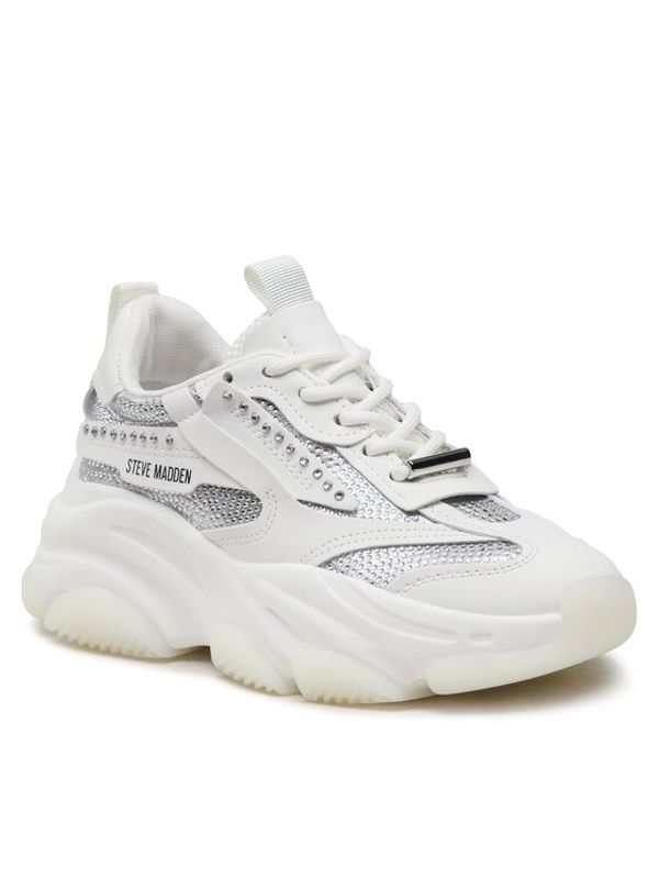 Steve Madden Steve Madden Сникърси Possesionr SM11002270-002 Бял
