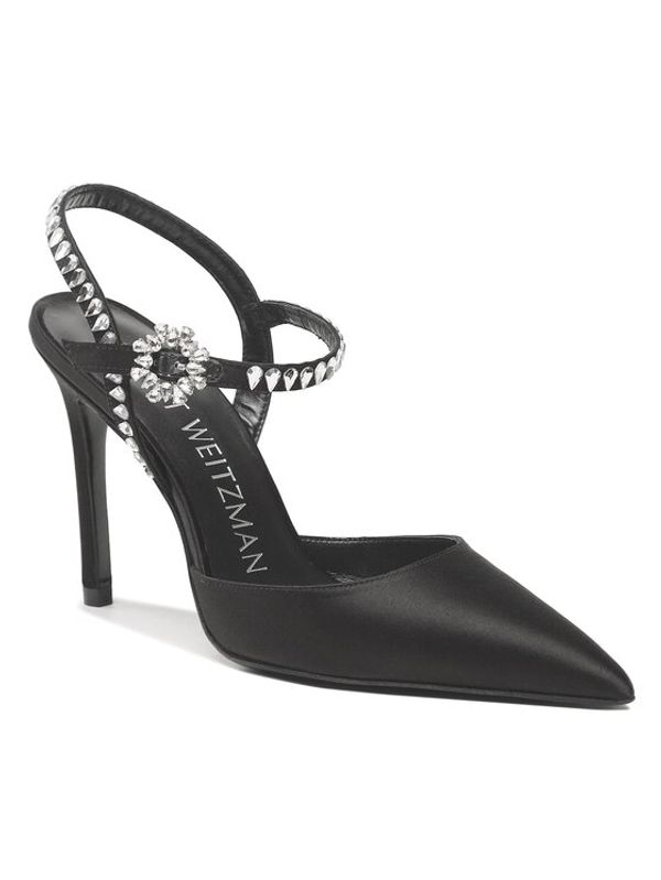 Stuart Weitzman Stuart Weitzman Сандали Gmcut 100 Ankstrp Pm Черен