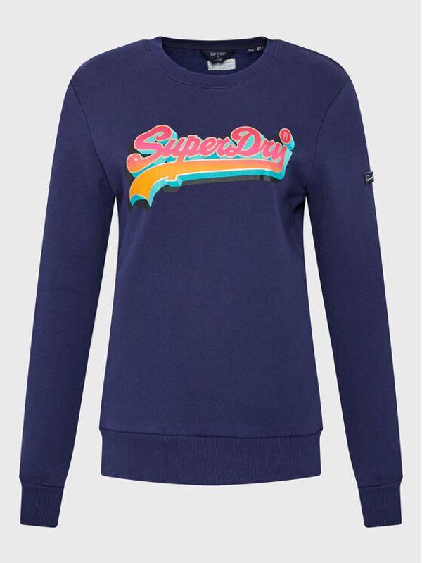 Superdry Superdry Суитшърт Vintage W2011336A Тъмносин Regular Fit