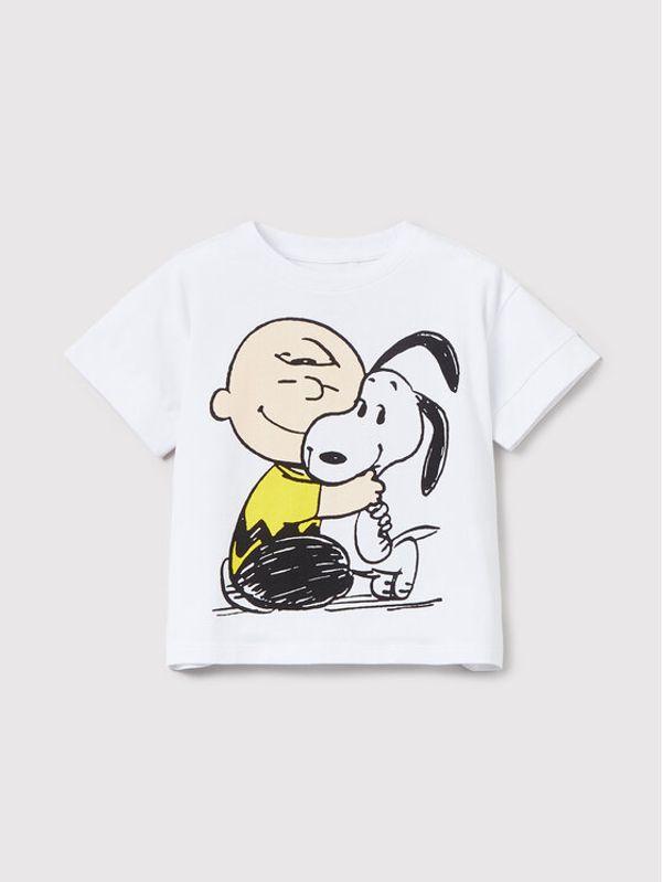 Swarovski OVS Тишърт PEANUTS 1449511 Бял Regular Fit