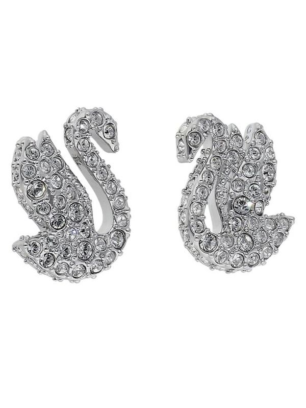 Swarovski Swarovski Обици Iconic Swan 5647873 Сребрист
