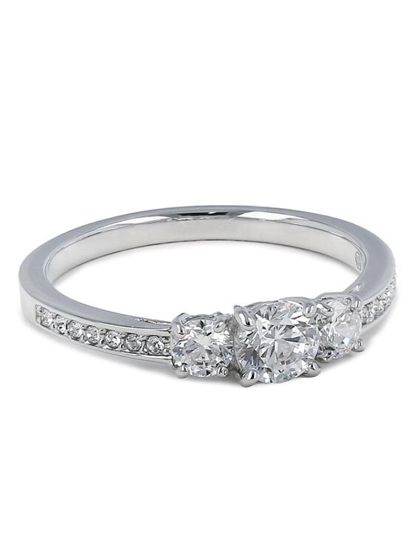 Swarovski Swarovski Пръстен Trylogii 5656291 Сребрист