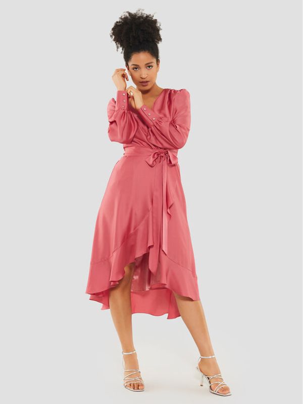 Swing Swing Коктейлна рокля 5AE05800 Червен Regular Fit