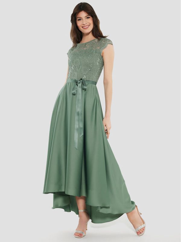 Swing Swing Коктейлна рокля 5AF04500 Зелен Regular Fit