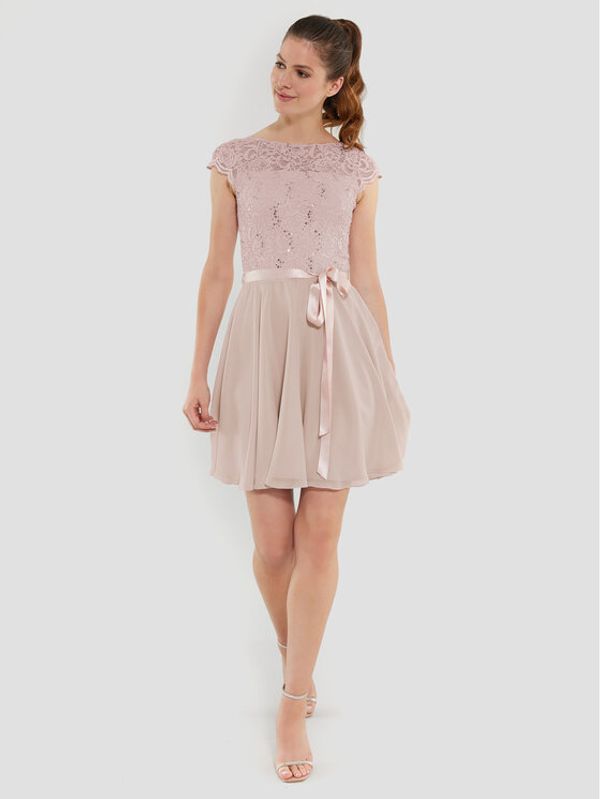 Swing Swing Коктейлна рокля 77760510 Розов Regular Fit