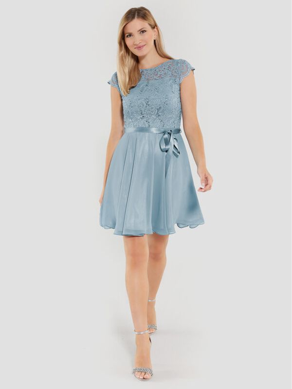 Swing Swing Коктейлна рокля 77760510 Син Regular Fit