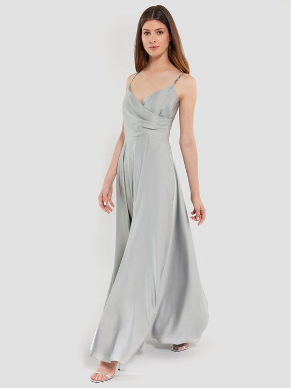 Swing Swing Официална рокля 5AE12300 Сив Slim Fit