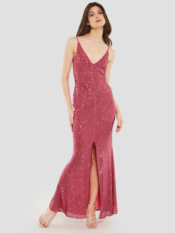 Swing Swing Официална рокля 5AF03300 Червен Slim Fit