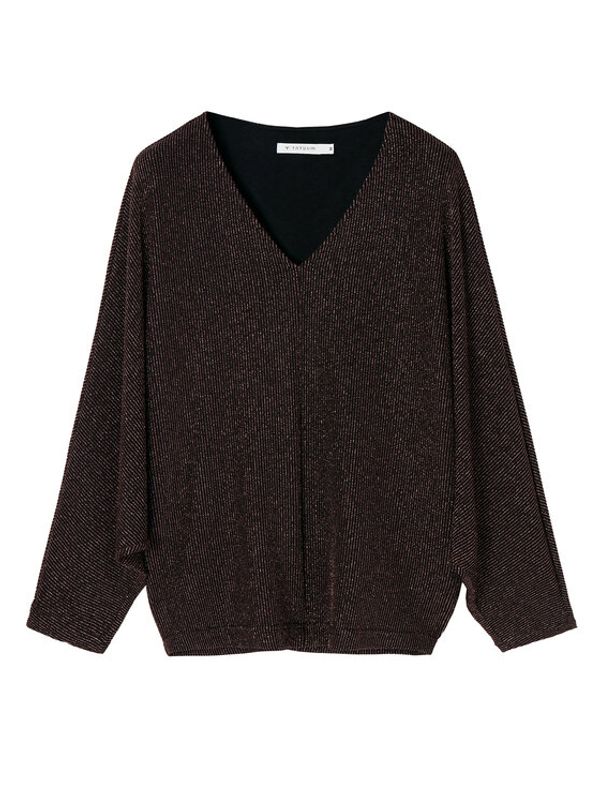 Tatuum Tatuum Блуза Overi T2224.046 Черен Oversize