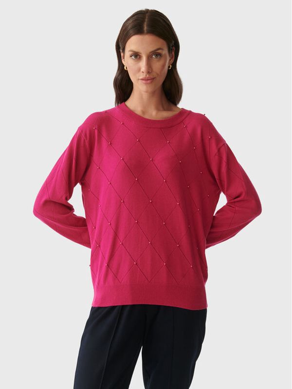Tatuum Tatuum Пуловер Azjaki T2223.090 Розов Regular Fit