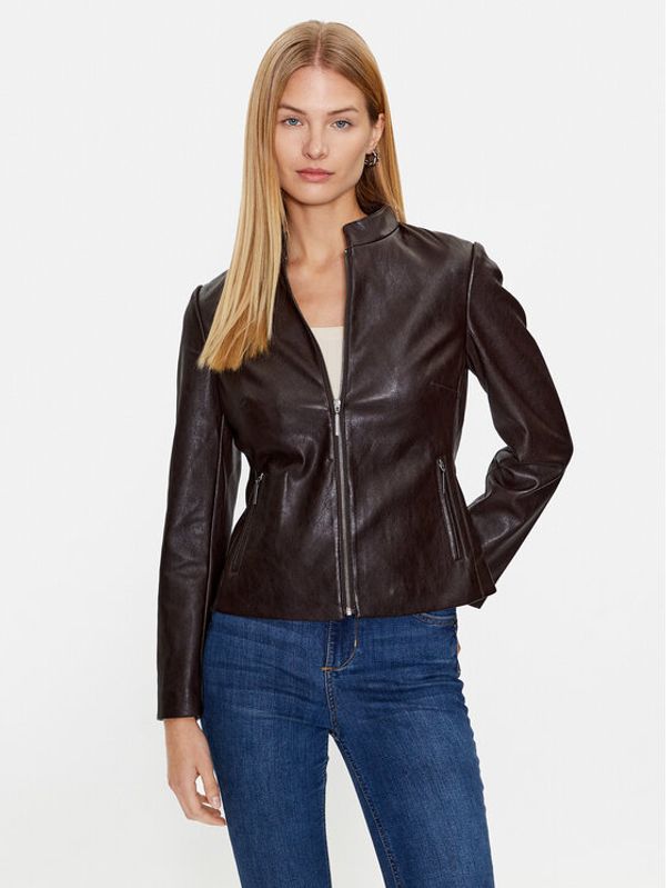 Tatuum Tatuum Яке от имитация на кожа Bami T2316.014 Кафяв Slim Fit