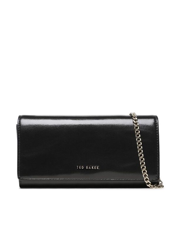 Ted Baker Ted Baker Дамска чанта Metallic Purse On Chain 266751 Черен