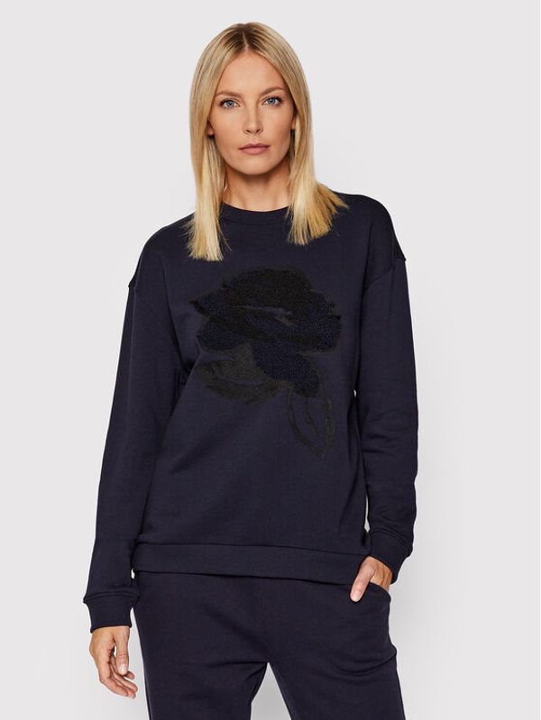 Ted Baker Ted Baker Суитшърт Flower Graphic 257165 Тъмносин Relaxed Fit