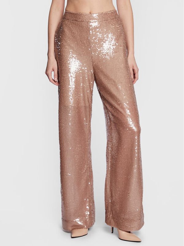 Ted Baker Ted Baker Текстилни панталони Milleit 264261 Розов Relaxed Fit