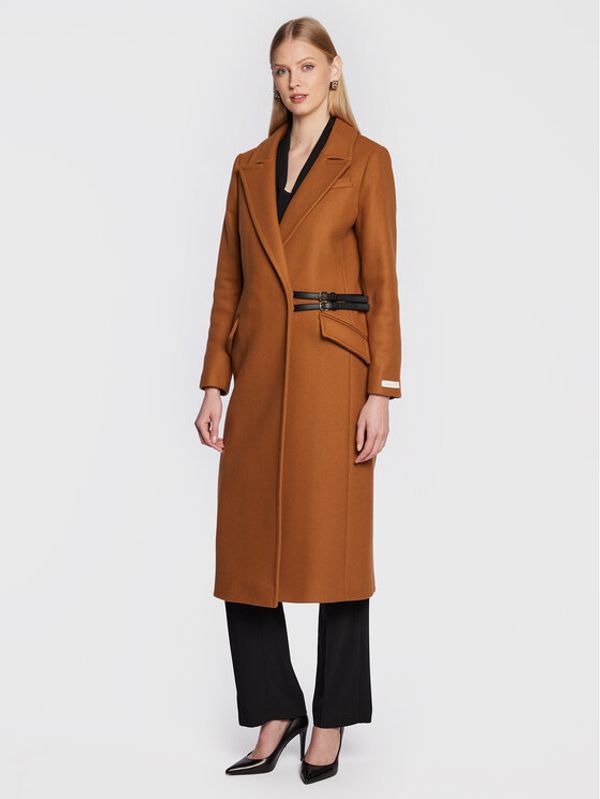 Ted Baker Ted Baker Вълнено палто Frejia 264208 Кафяв Regular Fit