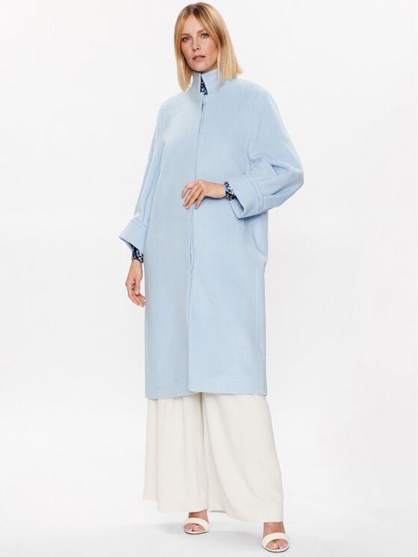 Ted Baker Ted Baker Вълнено палто Sairse 266185 Син Regular Fit