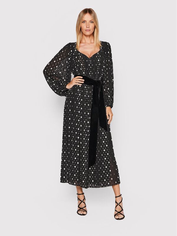 The Kooples The Kooples Ежедневна рокля FROB25058K Черен Regular Fit