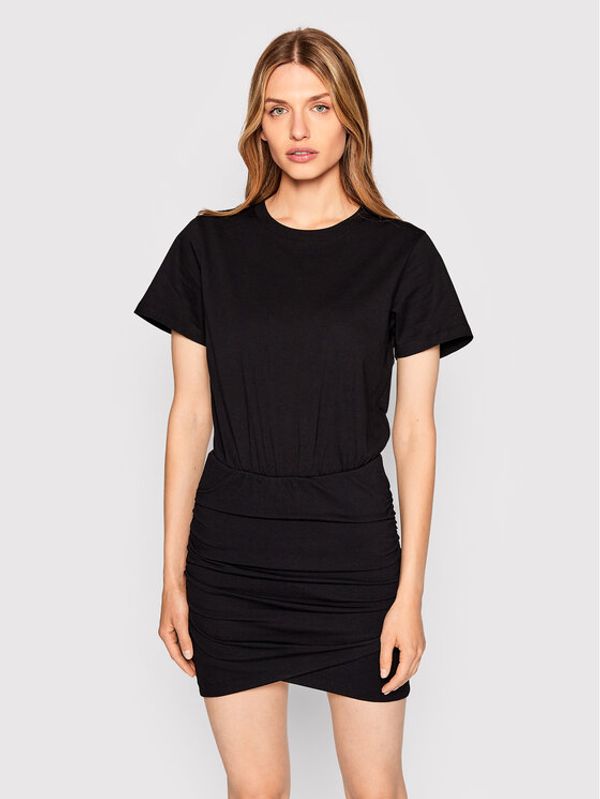 The Kooples The Kooples Плетена рокля Carry Over FROB25067K Черен Regular Fit