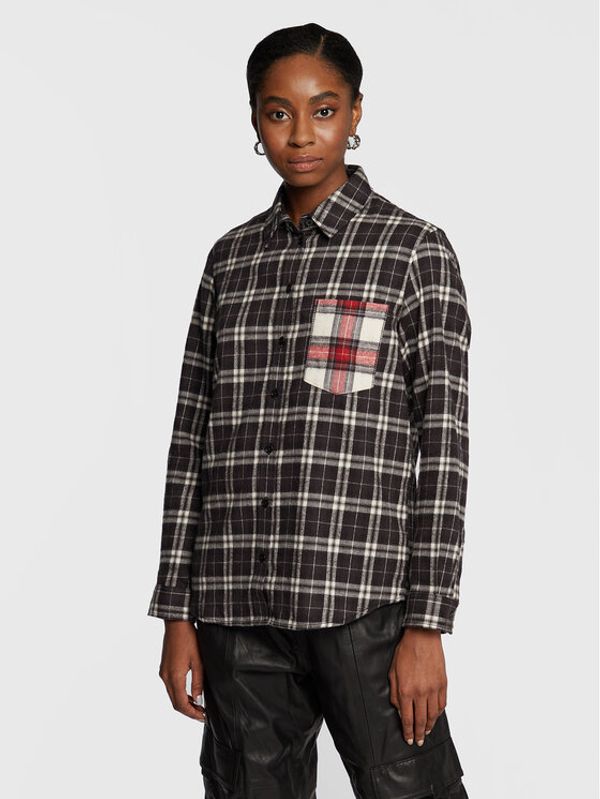 The Kooples The Kooples Риза FCCL25040K Черен Regular Fit