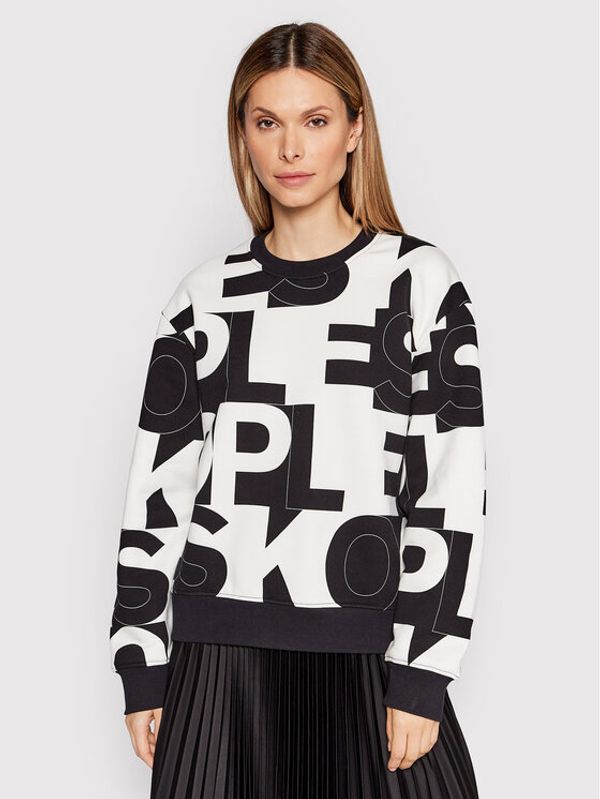 The Kooples The Kooples Суитшърт Logo FSWE25003K Черен Relaxed Fit