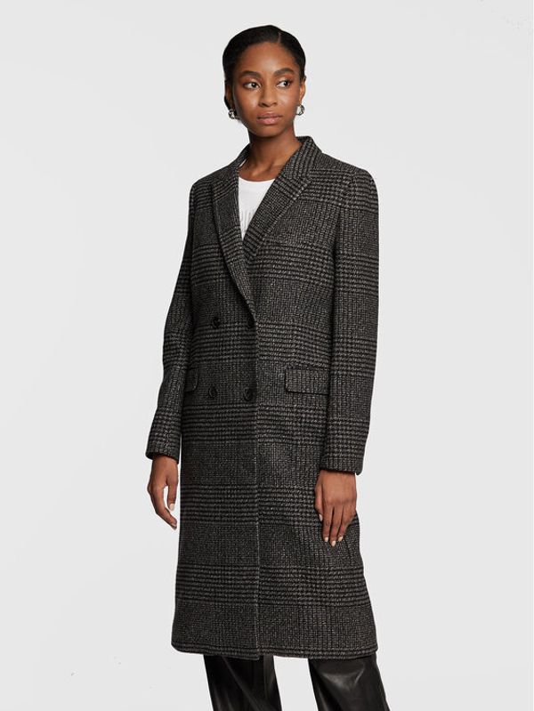 The Kooples The Kooples Вълнено палто FMAN25005K Сив Regular Fit