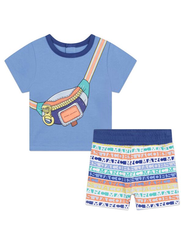 The Marc Jacobs The Marc Jacobs Комплект тишърт и панталонки W98162 M Син Regular Fit