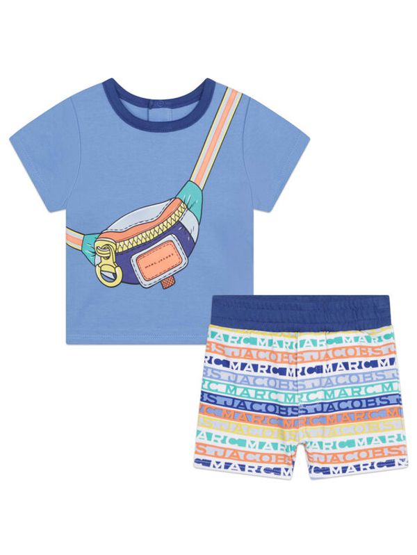 The Marc Jacobs The Marc Jacobs Комплект тишърт и панталонки W98162 Син Regular Fit